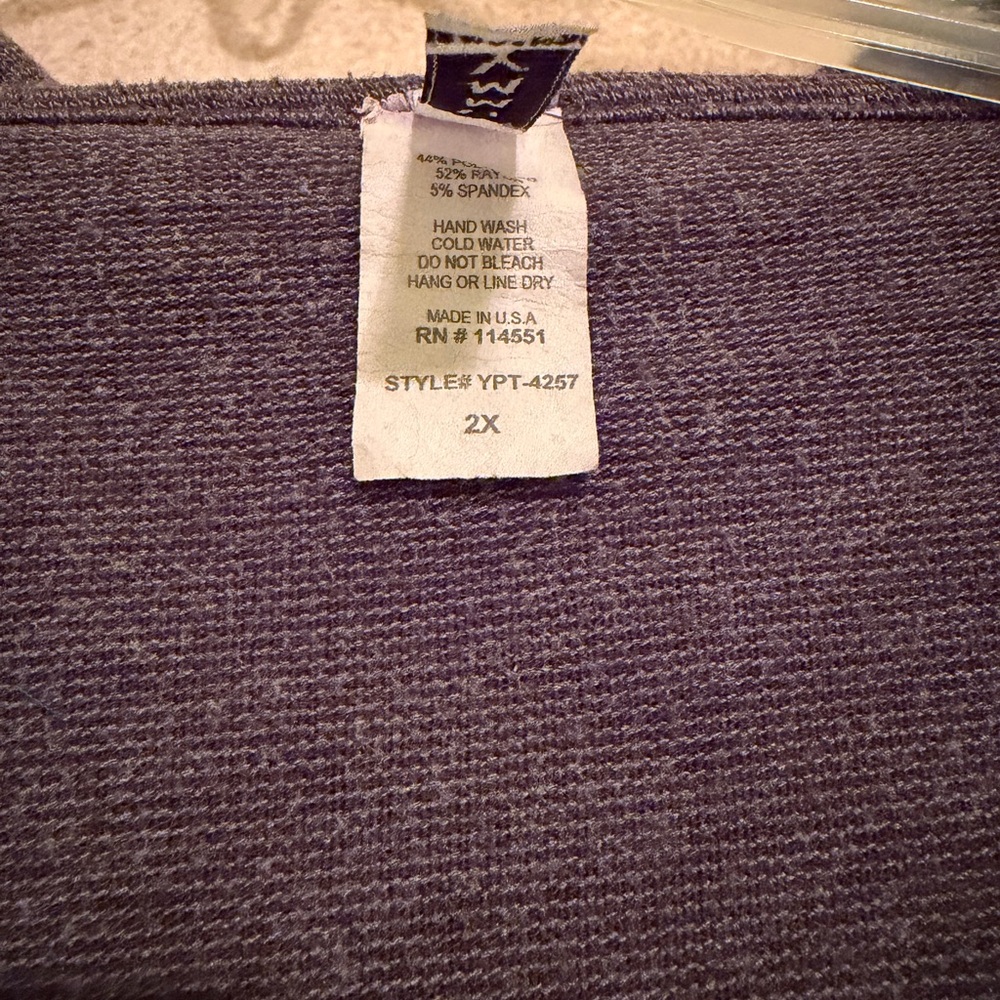 Ruffled Open-Front Cardigan Sweater - Gray - Picture 4 of 4